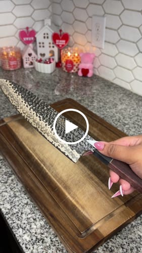 Customer video review of 8" Gyuto Japanese Chef Knife with Sheath
