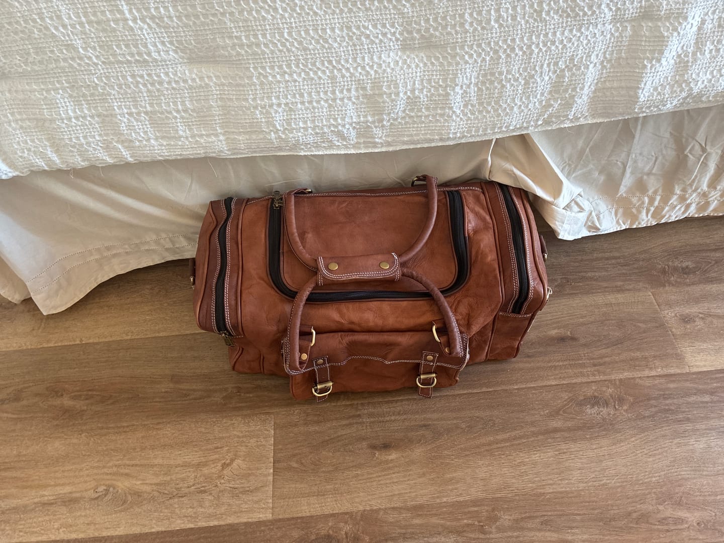 Customer photo review of Traveler Weekender Duffle Bag + FREE Toiletry Bag
