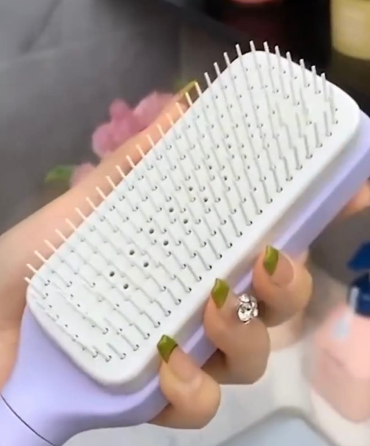 Customer photo review of Koko Self Cleaning Hair Brush