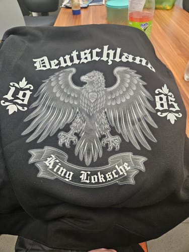 Customer photo review of Deutscher Adler Personalisiert