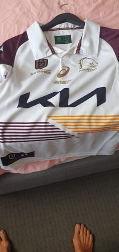 Customer photo review of 2025 Brisbane Broncos Premiers Jersey - Kids