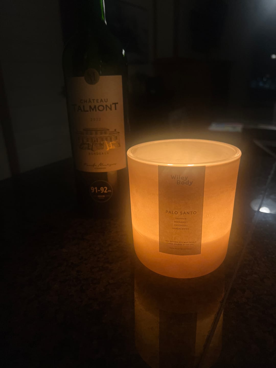 Customer photo review of The Candle - Palo Santo
