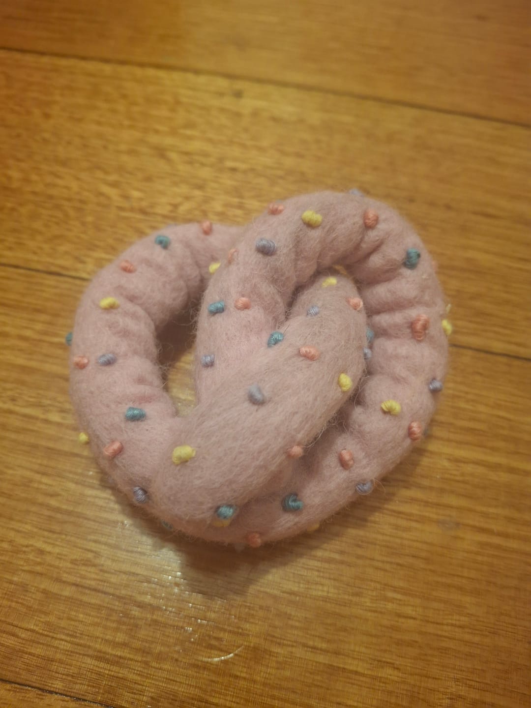 Customer photo review of Felt Soft Pastel Pretzel