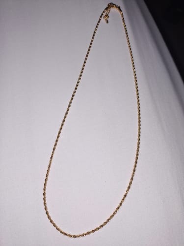 Customer photo review of Rope Necklace In Gold