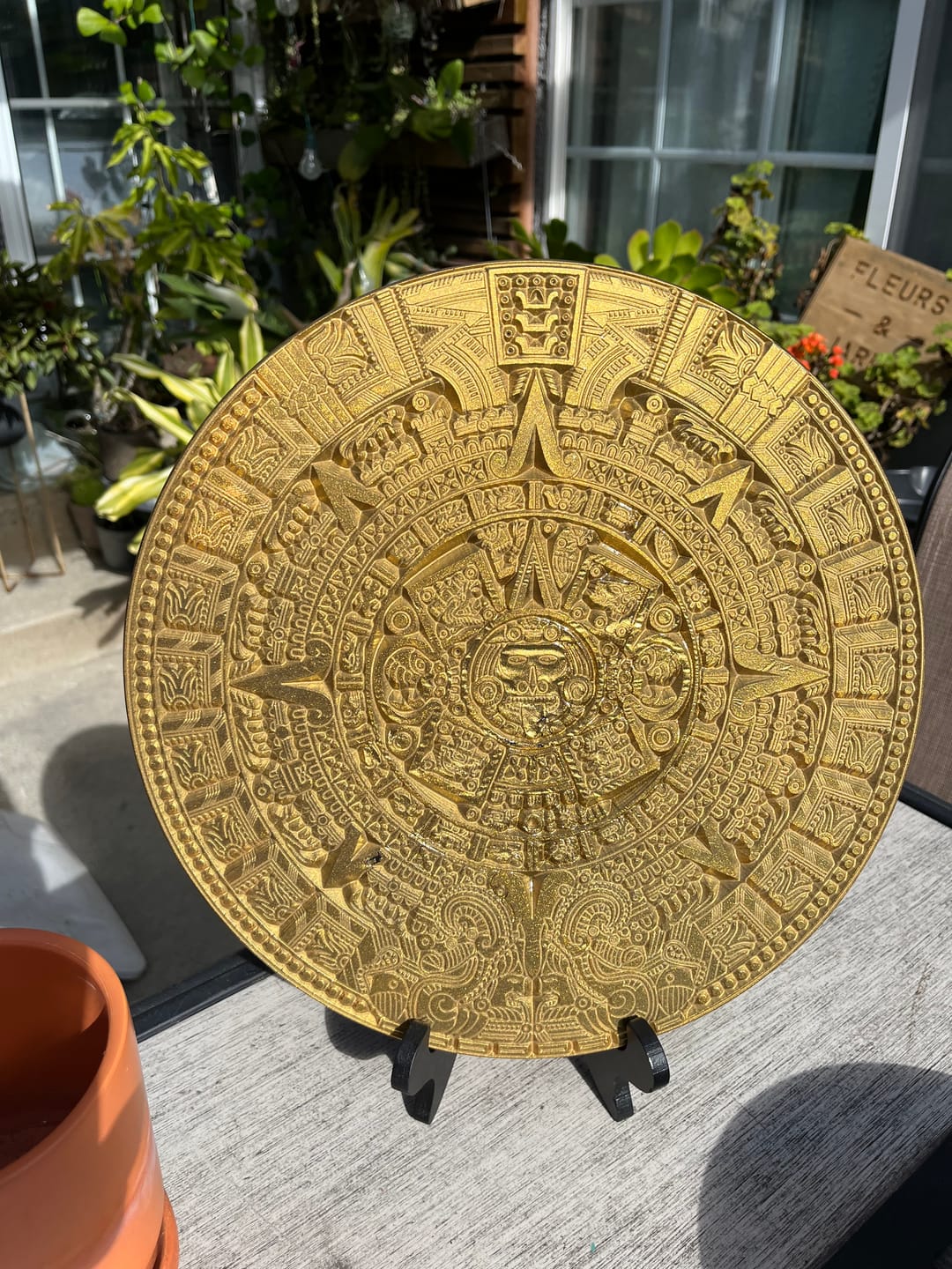 Customer photo review of Aztec / Mayan Calendar 13x3/4" - Silicone Mold
