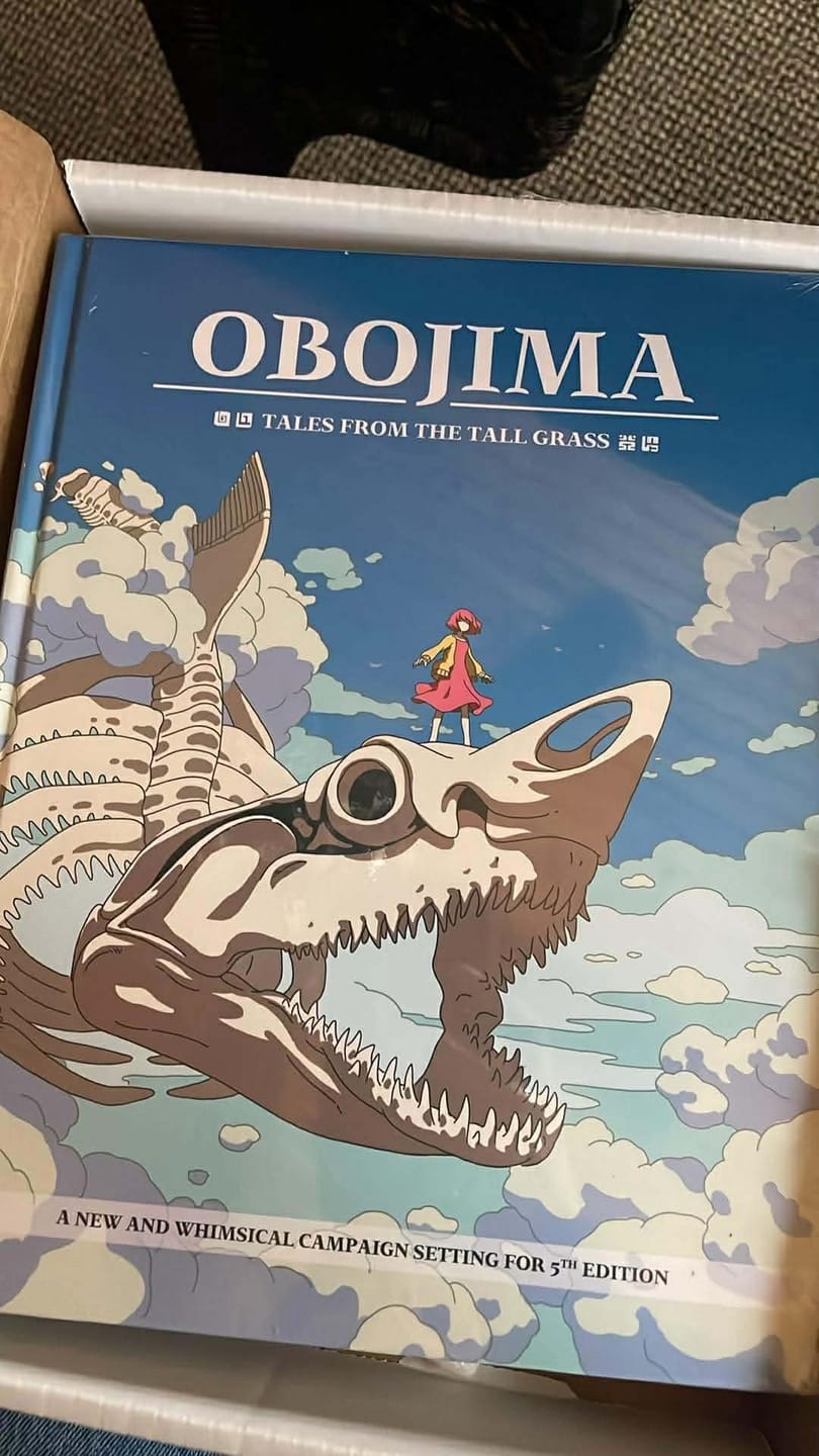 Customer photo review of Obojima: Tales from the Tall Grass – Hardcover 5E Campaign Book
