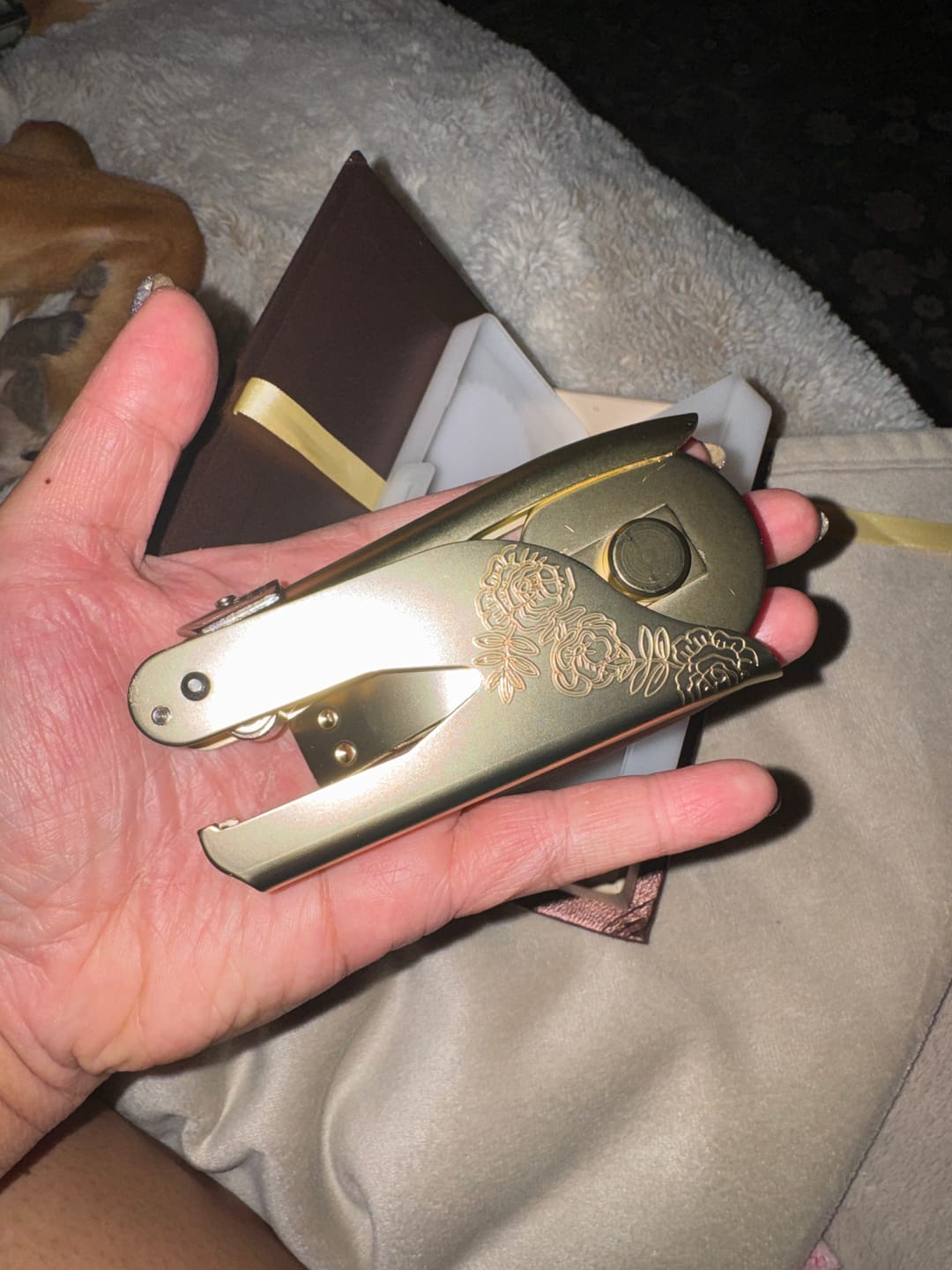 Customer photo review of Custom Book Embosser