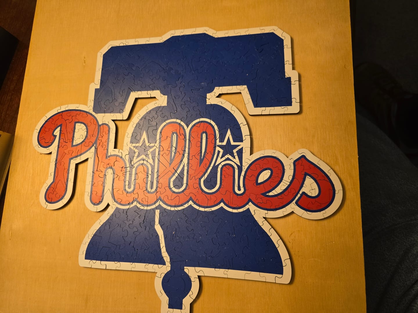 Customer photo review of Philadelphia Phillies™ - Wooden Puzzle