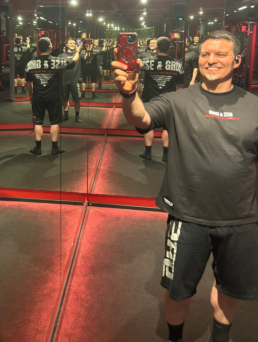Customer photo review of Rise & Grind Oversize Shirt