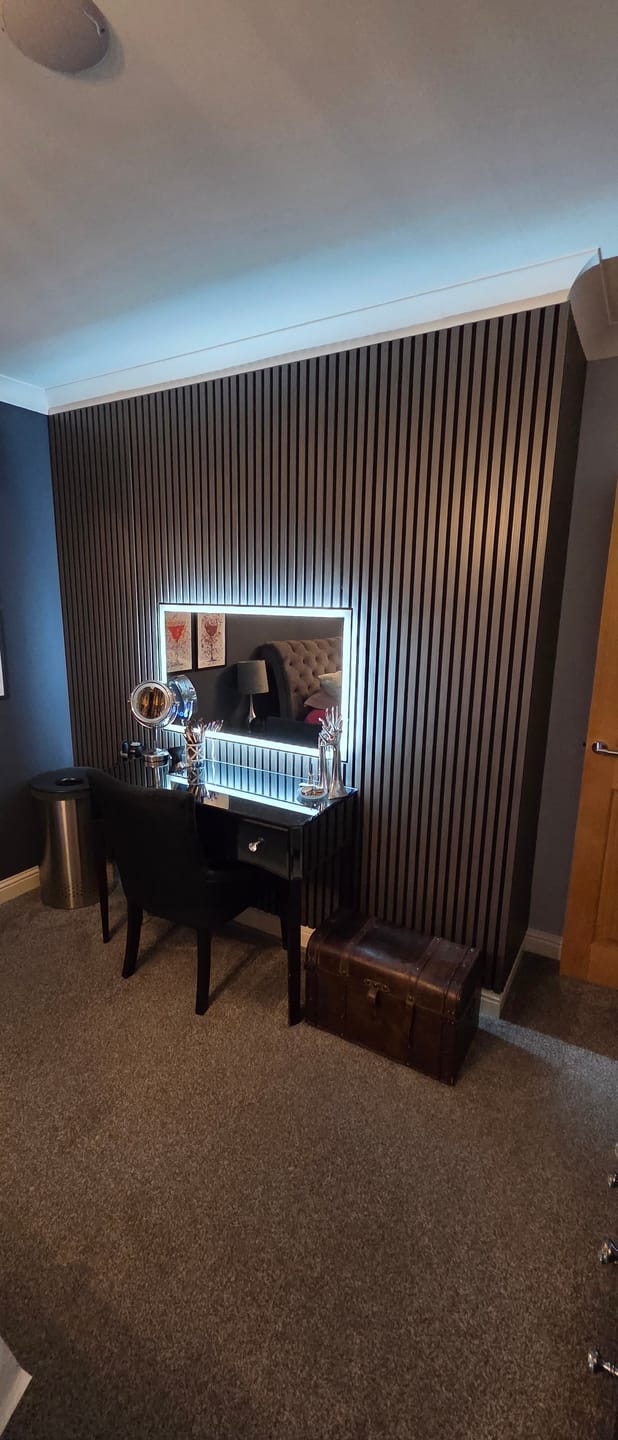 Customer photo review of Premium Acoustic Wall Panels - Dark Grey