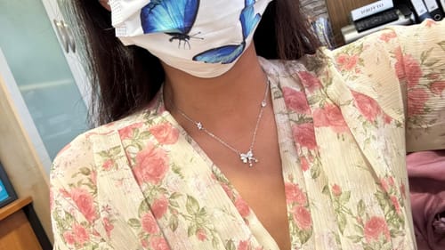 Customer photo review of Katie Bow Necklace