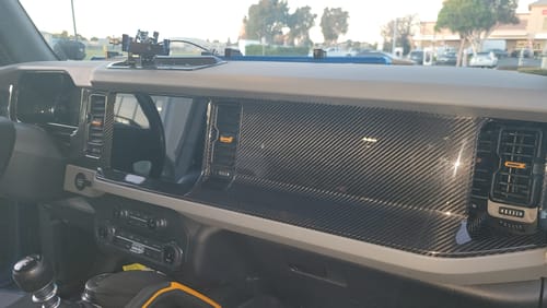 Customer photo review of 2021+ Bronco Real Carbon Fiber Dashboard Cover