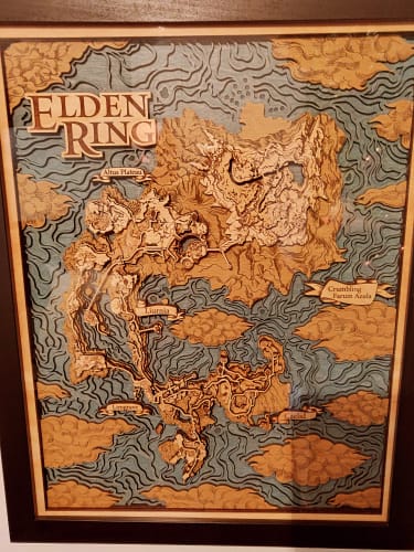 Customer photo review of 3D ELDEN RING WOOD MAP