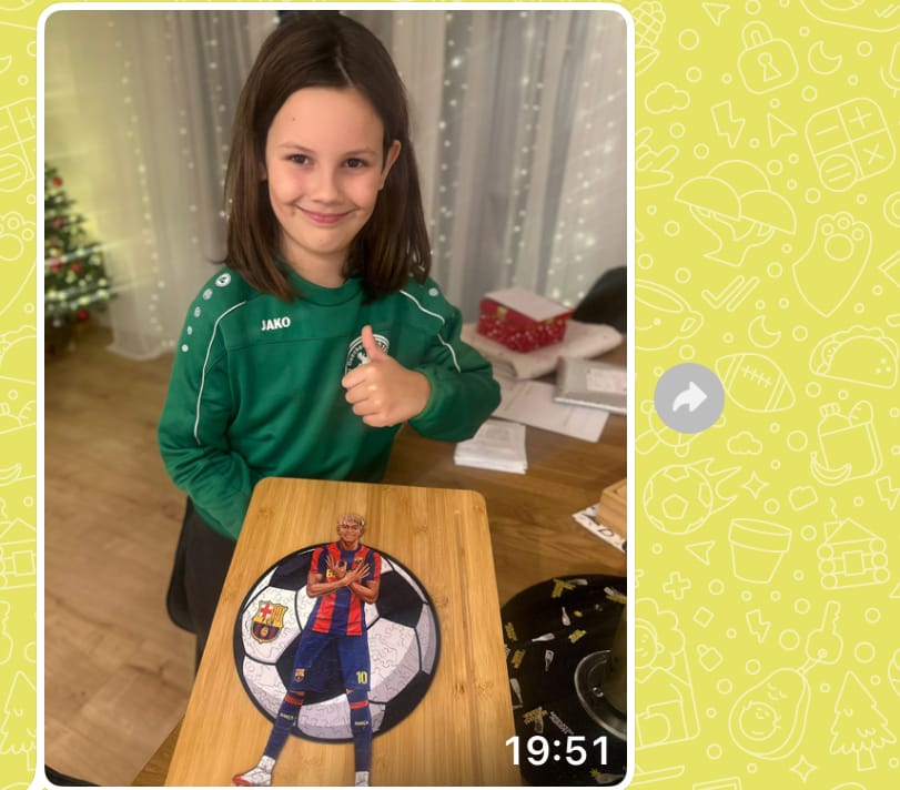 Customer photo review of Lamine Yamal - Holzpuzzle