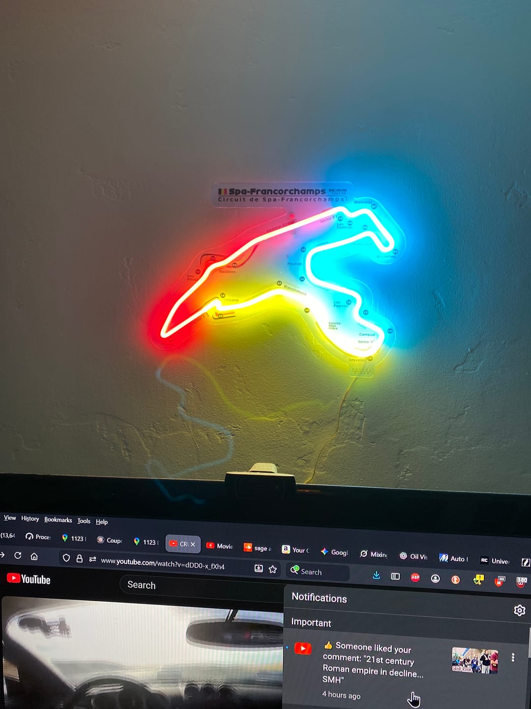 Customer photo review of Circuit De Spa-Francorchamps Neon Race Track