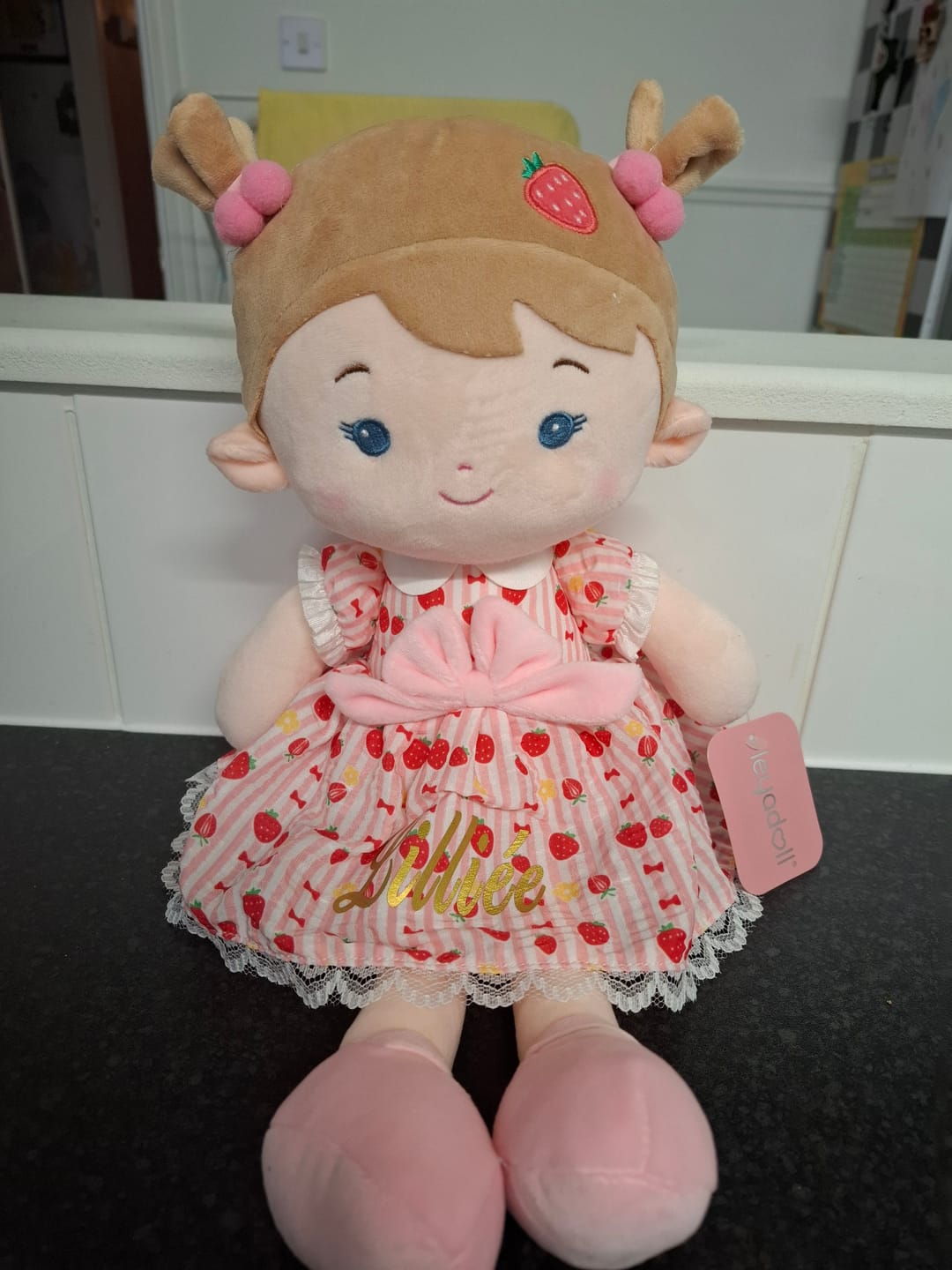 Customer photo review of Personalized Strawberry Girl