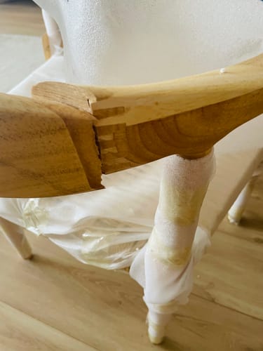 Customer photo review of SALTA - Lot de 2 chaises en bois massif et corde