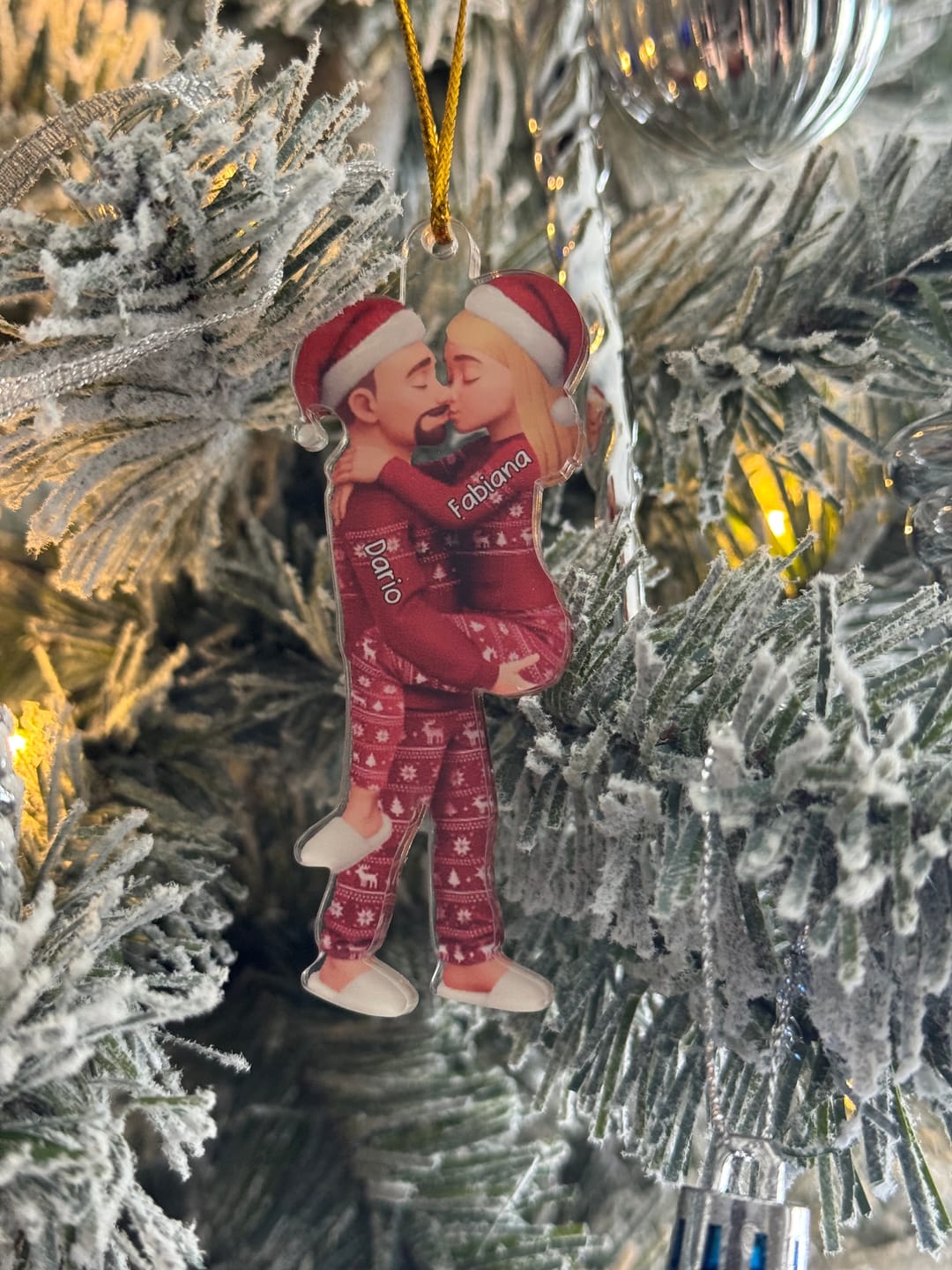 Customer photo review of Christmas Gifts For Husband And Wife - Personalized Acrylic Ornament