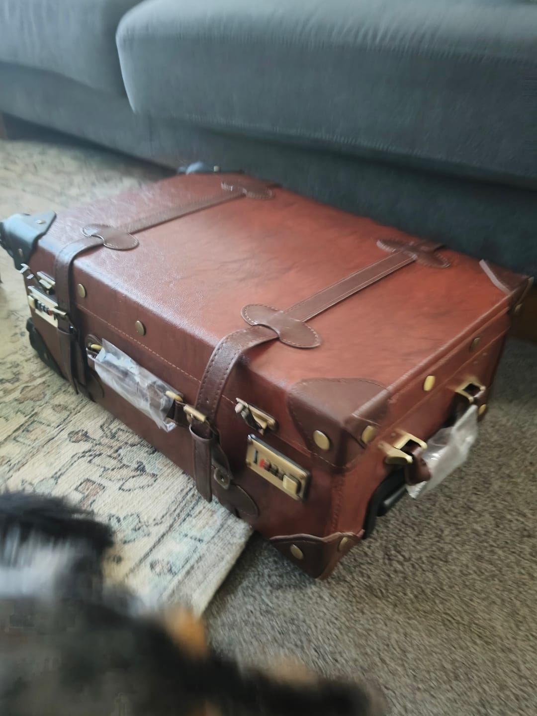 Customer photo review of SarahFace 2 Pieces Luggage Set - Brown's