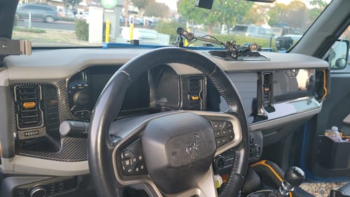 Customer photo review of 2021+ Bronco Real Carbon Fiber Left Driver Side Dash AC Vent Trim Cover