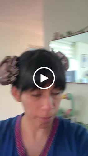 Customer video review of TRONQUITOS Y MINI GORROS DE SATÍN - ONDAS SIN CALOR