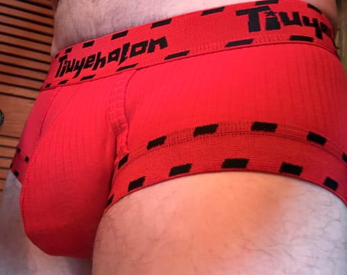 Customer photo review of 2 Pack Men's Ultra-Soft Support Pouch Trunks