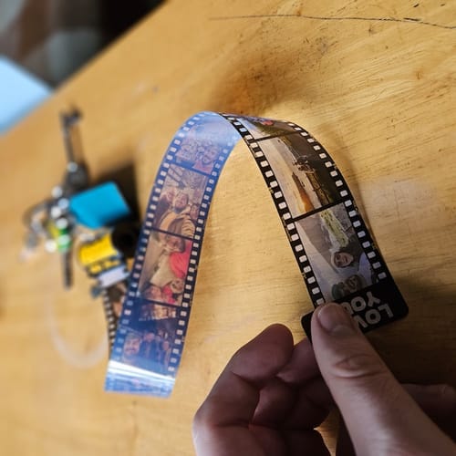 Customer photo review of Custom Drive Safe Film Roll Keychain For Your Love