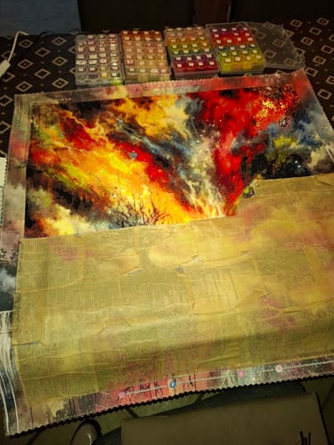 Customer photo review of 5D Diamond Painting – Baum des Lichts