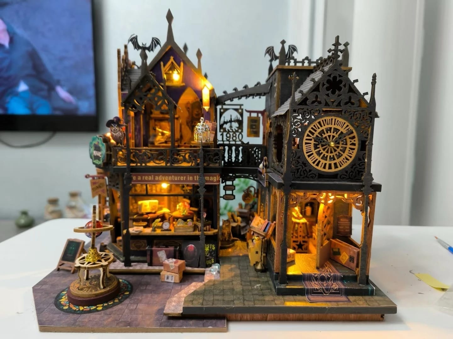 Customer photo review of Holo Magic City DIY Miniature House