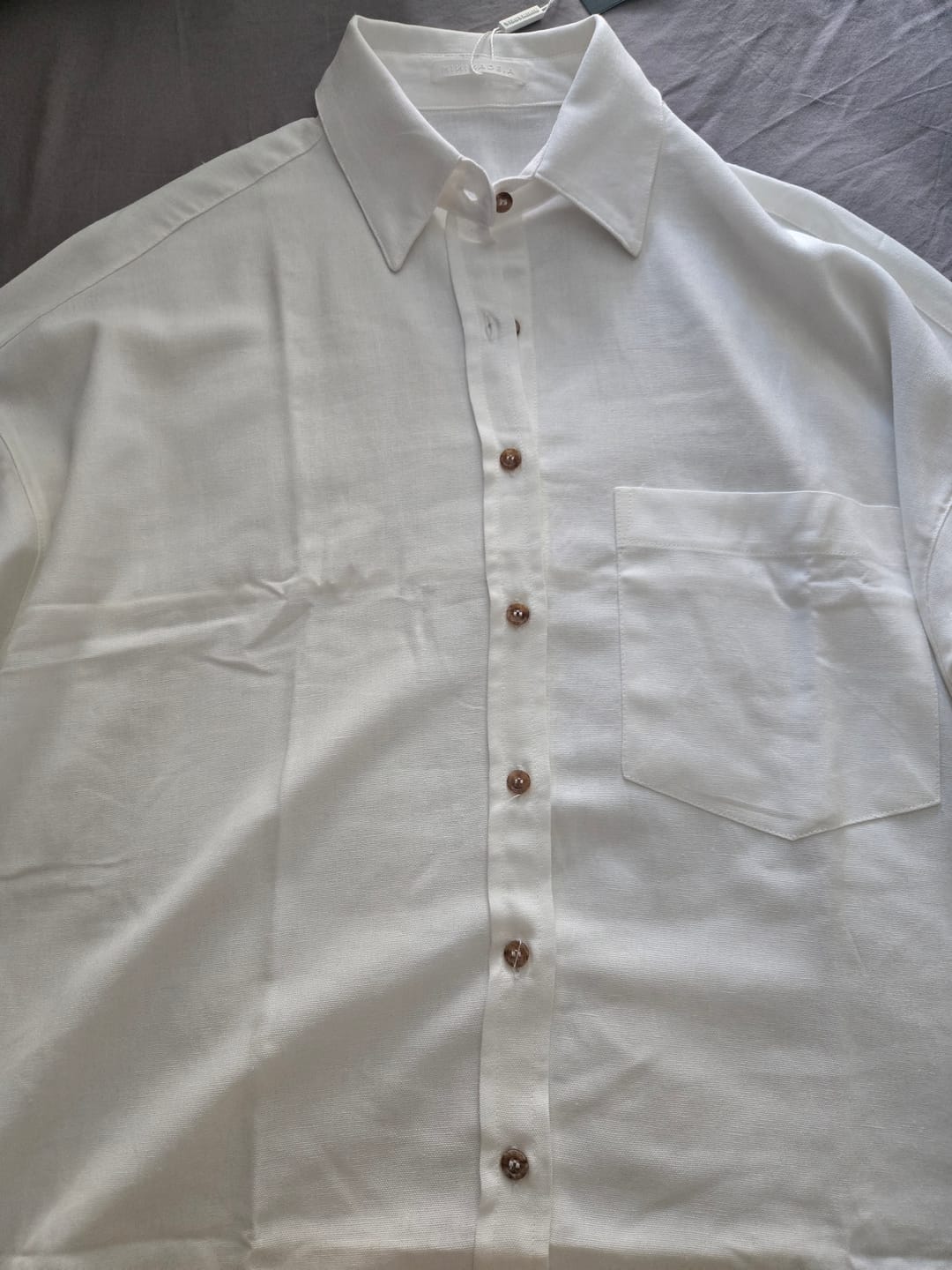 Customer photo review of Camisa Cupuaçu Off White