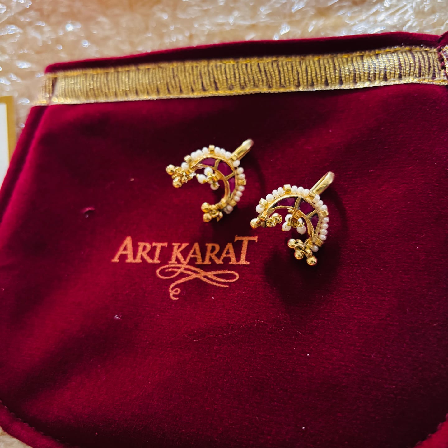 Customer photo review of Shruti 22k Gold Plated Earcuff