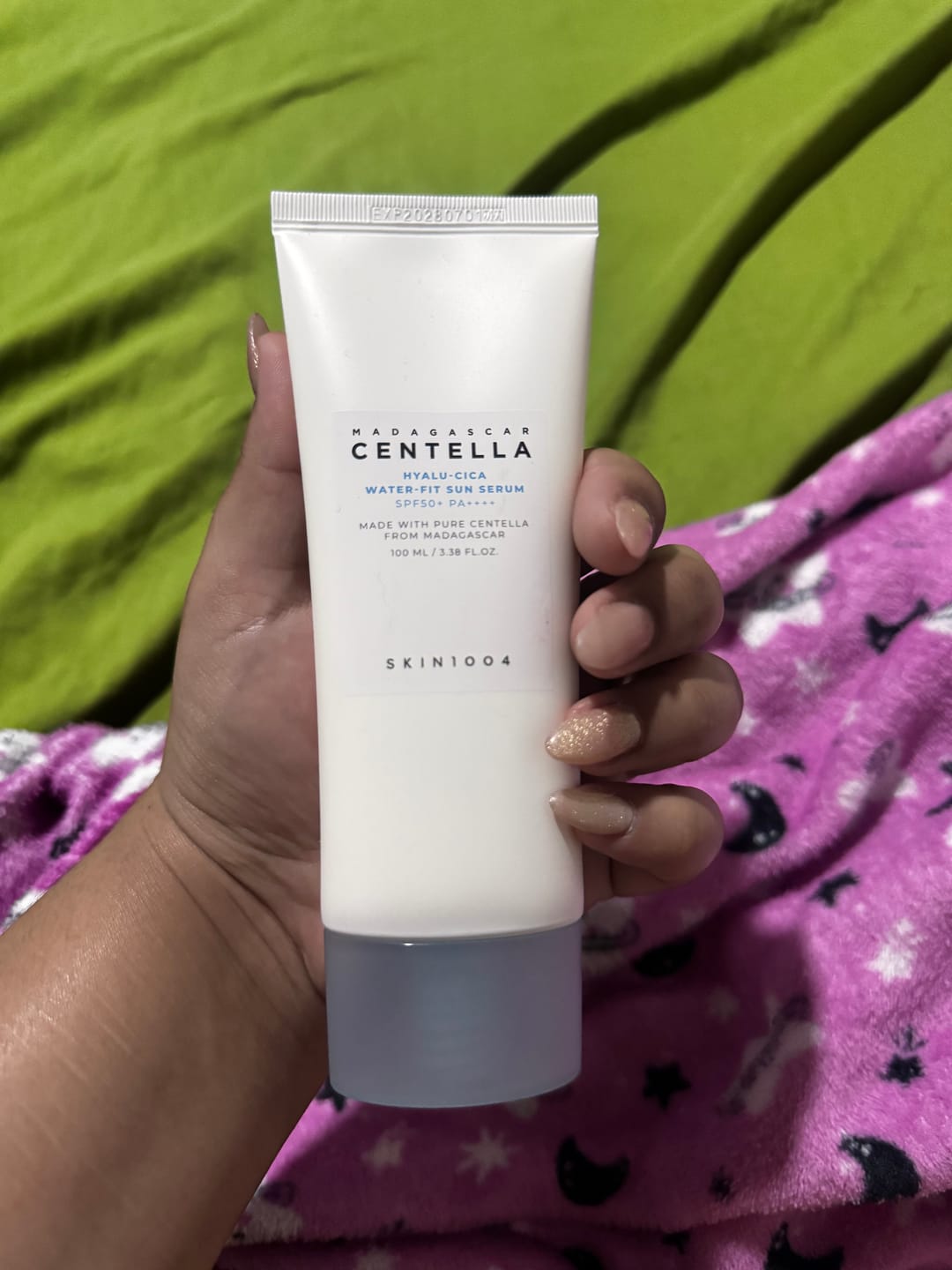 Customer photo review of Hyalu-Cica Water-Fit Sun Serum SPF50+ PA++++