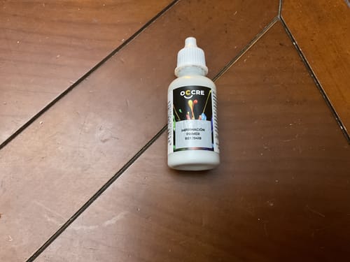 Reseña con foto de un cliente sobre Imprimación Acrílica 20 ml