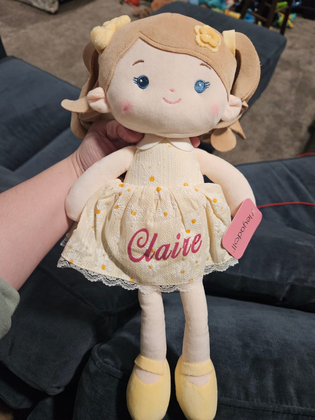 Customer photo review of Personalized Daisy Girl - Yellow