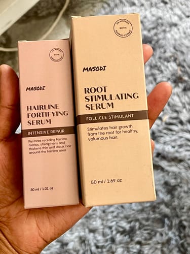 Customer photo review of Scalp Serum Set - Minoxidil