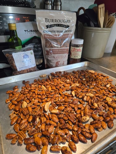 Customer photo review of Regenerative Organic All Natural Almonds | 3 Pound