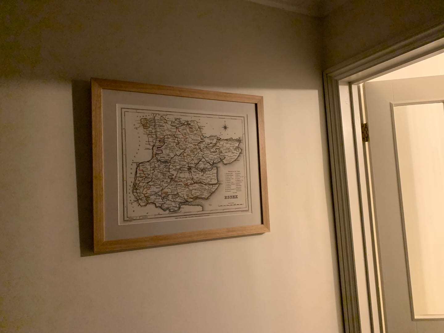 Customer photo review of Old Map of Essex, 1844 by Samuel Lewis - Great Eastern Railway, ECR, Chelmsford, Colchester