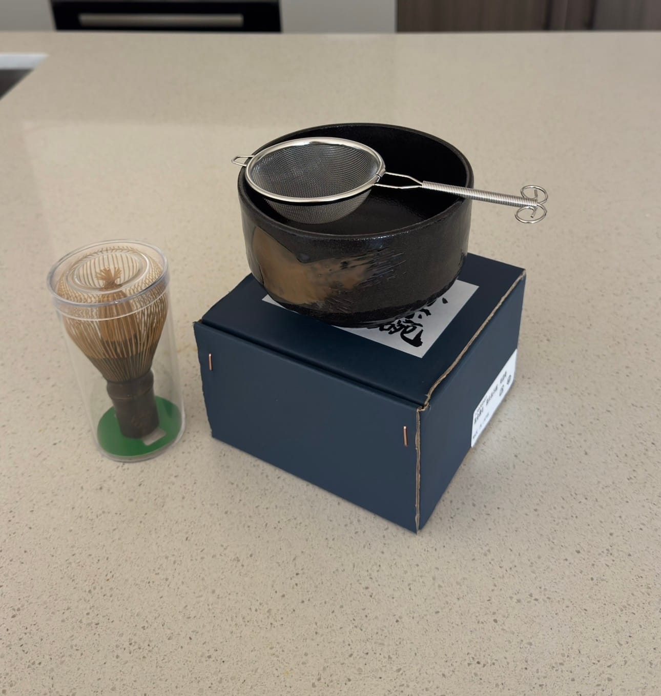 Customer photo review of Matcha Bowl Black Gold Genji