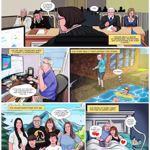 Customer photo review of Custom Comic Strip - Turn Your Love Story Or Favorite Memories Into A Comic
