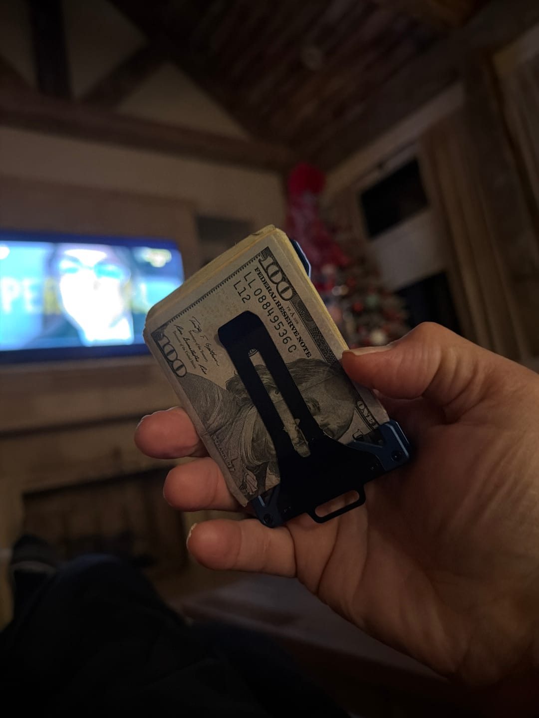 Customer photo review of Metal Wallet Clip by Hero Loupes