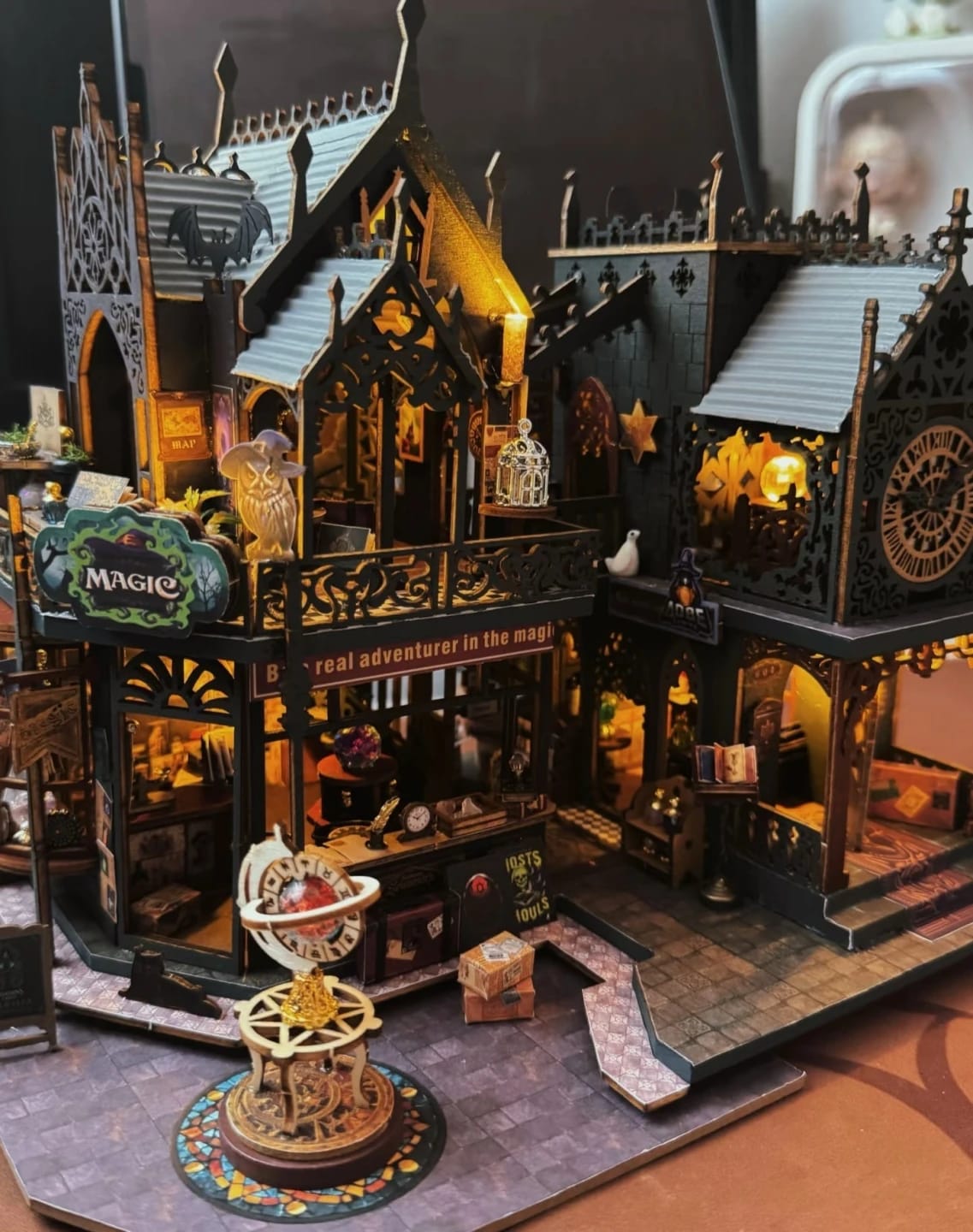 Customer photo review of Holo Magic City DIY Miniature House