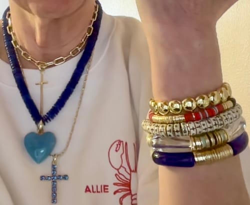 Customer photo review of Long Cross Charm