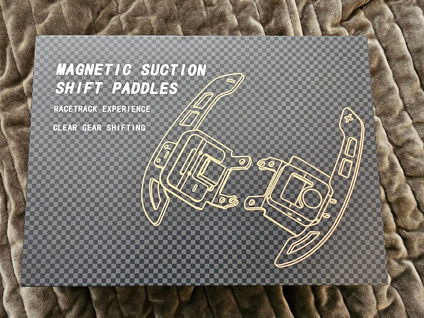 Customer photo review of 2020-Up Corvette C8 Steering Wheel Magnetic Paddle Shifter Pair