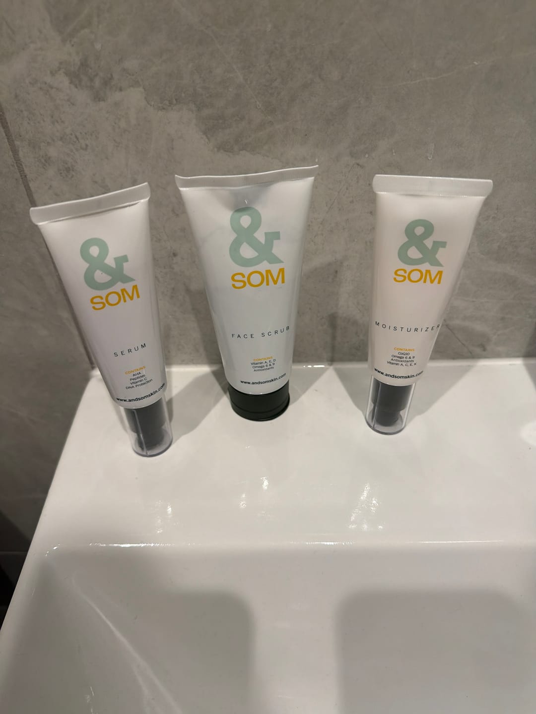 Customer photo review of The Men's Skincare Set