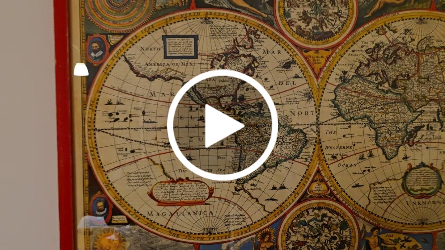 Customer video review of Old World Map from 1651 by John Speed - Rare Colour Vintage Wall Art