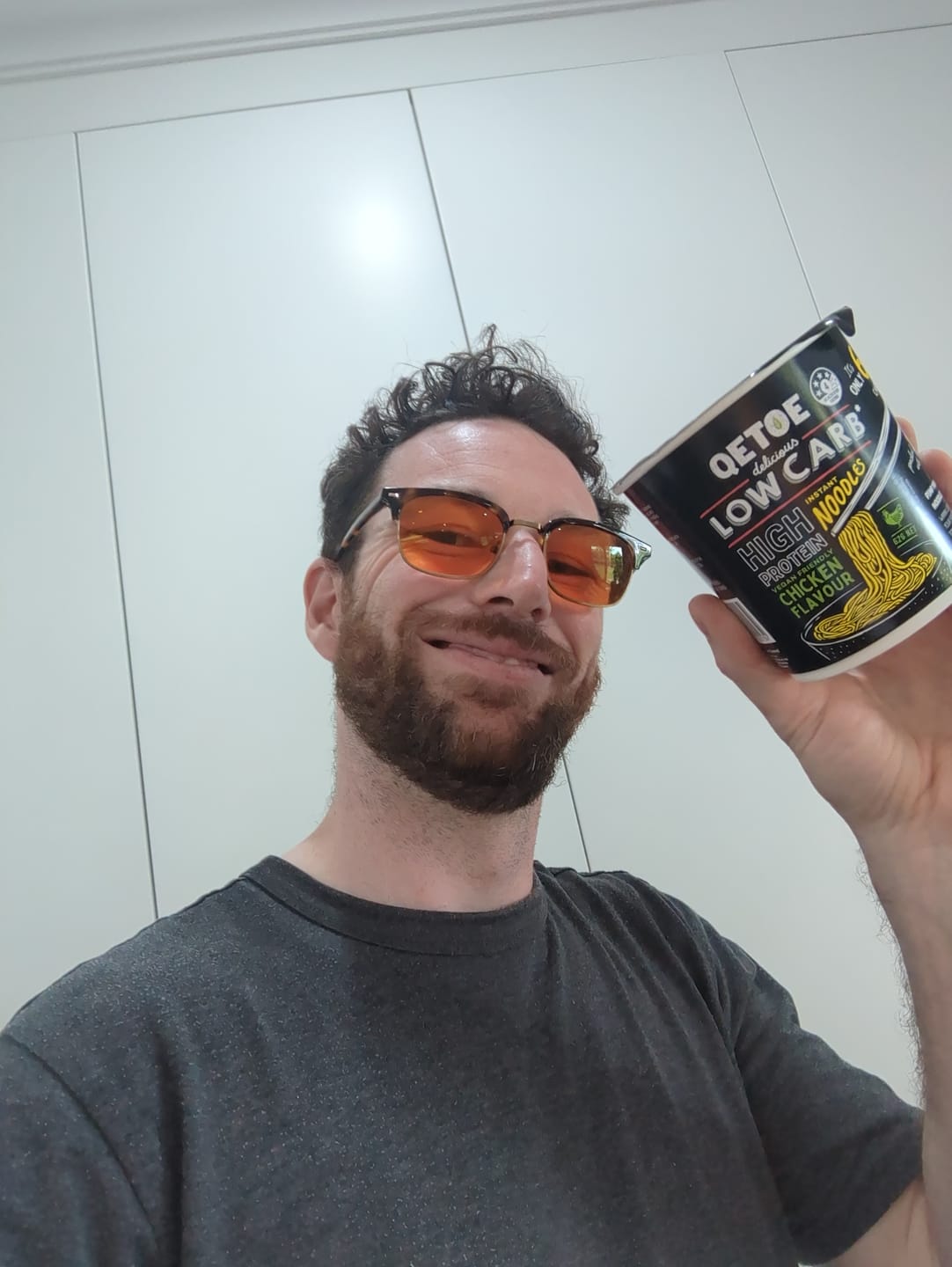 Customer photo review of Qetoe Low Carb High Protein Instant Cup Noodle - COMBO 12 PACK