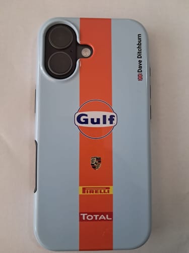 Kundenbewertung mit Foto zu Gulf Porsche GT Livery - Individuelle Premium Hülle für iPhone