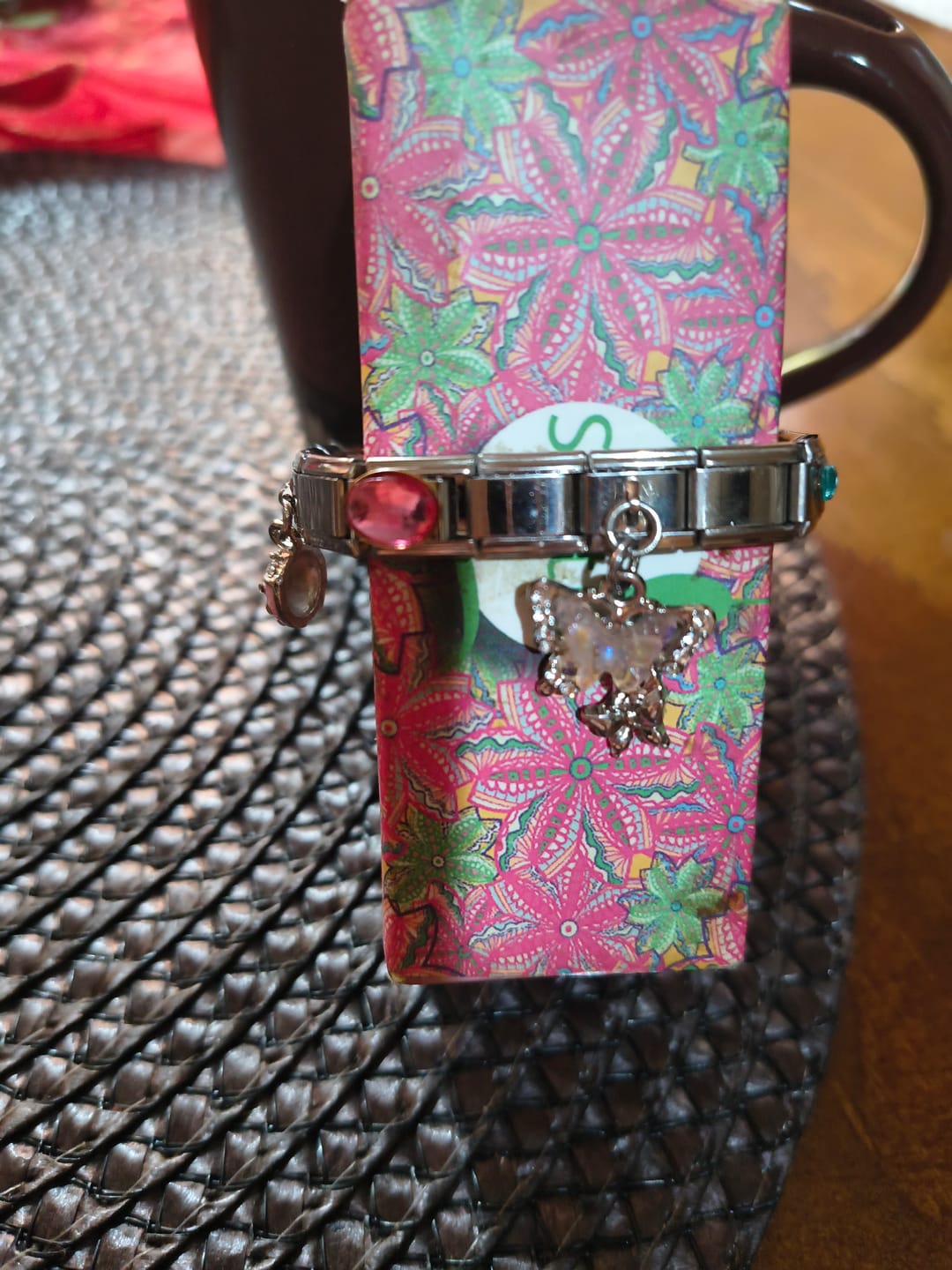 Customer photo review of Charm Mariposa Rosa