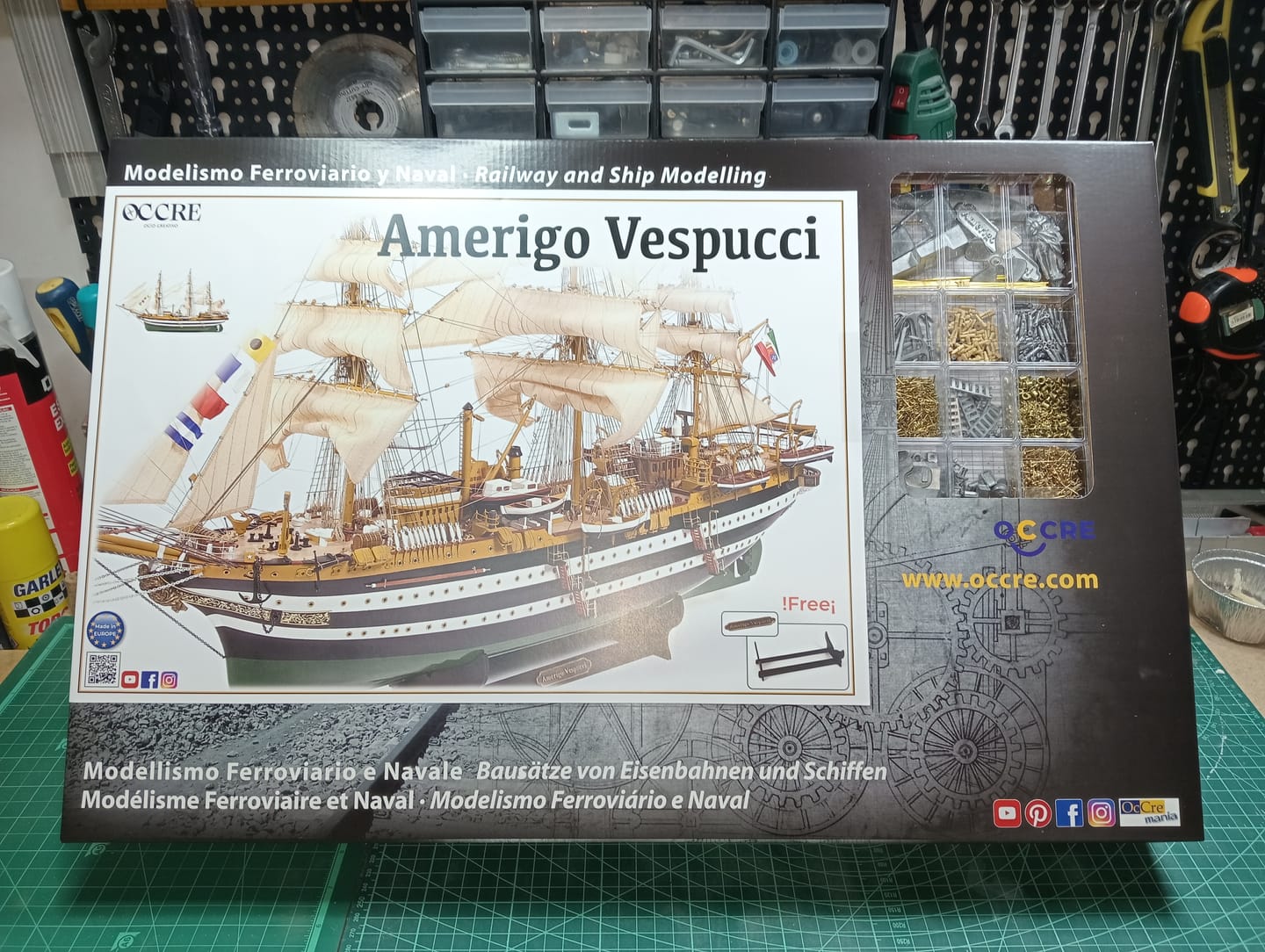 Customer photo review of Maqueta Barco Amerigo Vespucci