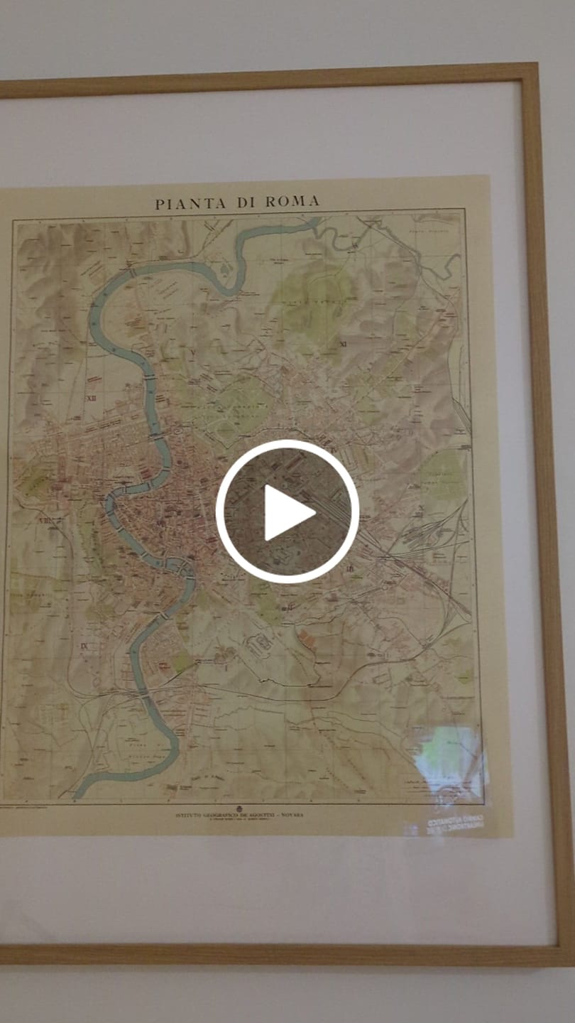 Customer video review of Rare Old Plan Map of Rome, 1921: Vatican, Colosseum, Trevi Fountain, Via del Corso, Roman Forum